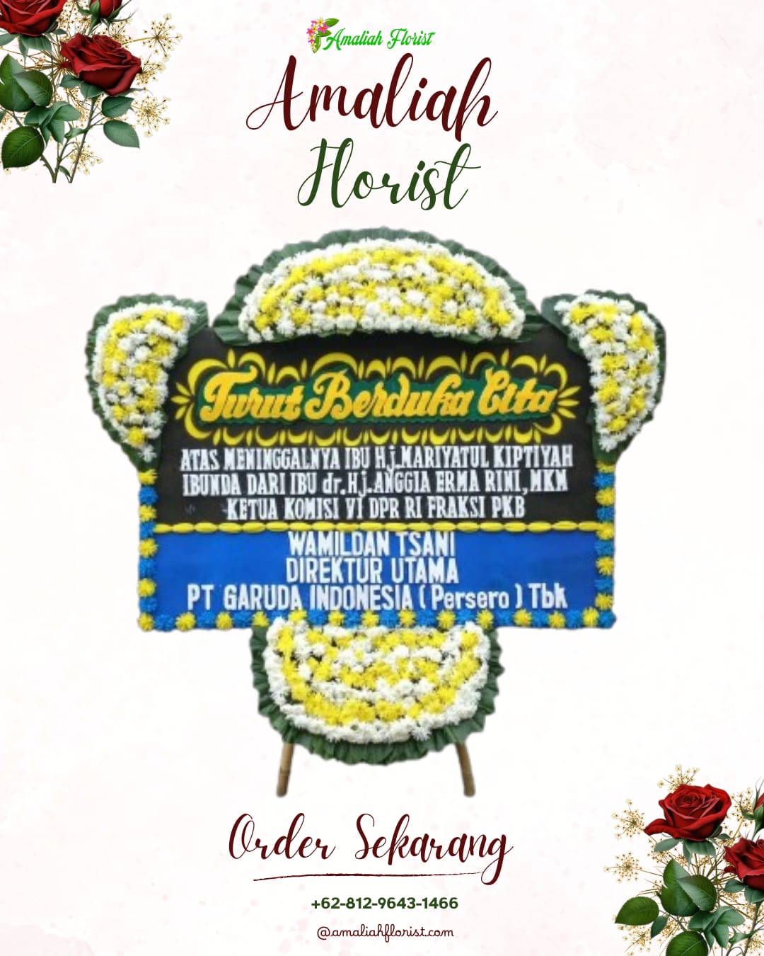 Papan Bunga Duka Senduro